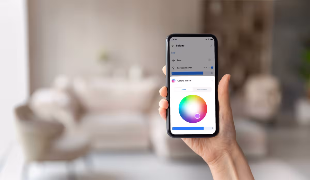 Controllo luci da smartphone tramite l’app Home + Control di Bticino